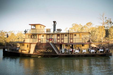 old paddlesteamer on the Murray River