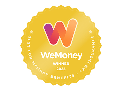WeMoney 2025 best for member benefits car insurance award.