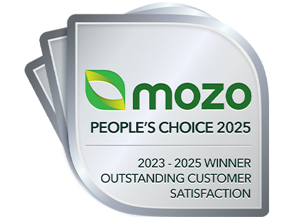 Mozo triple award for outstanding customer satisfaction.