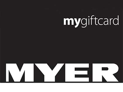 Myer Gift Card. 