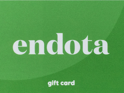 Endota gift card in green