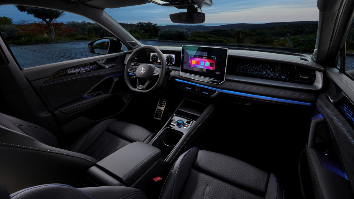 The interior front cabin of a 2025 Volkswagen Tayron