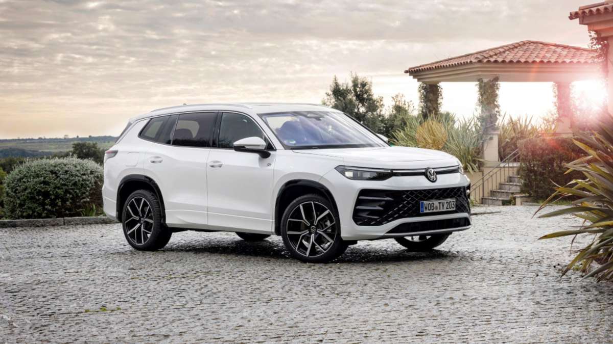 A white 2025 Volkswagen Tayron