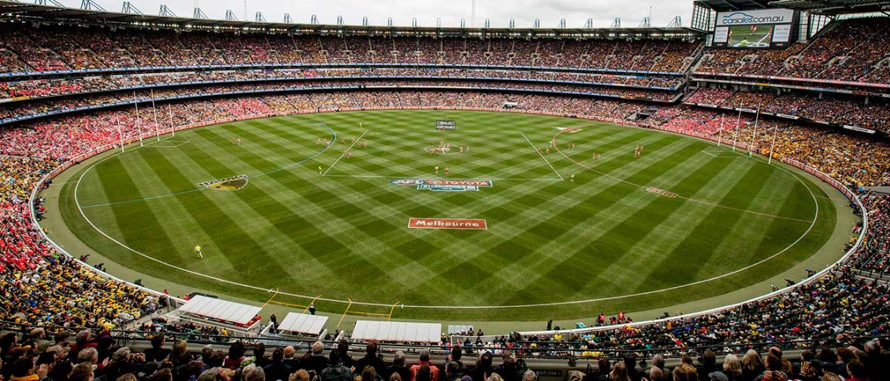 Crowd at Melbourne Cricket Ground for AFL Grand Final