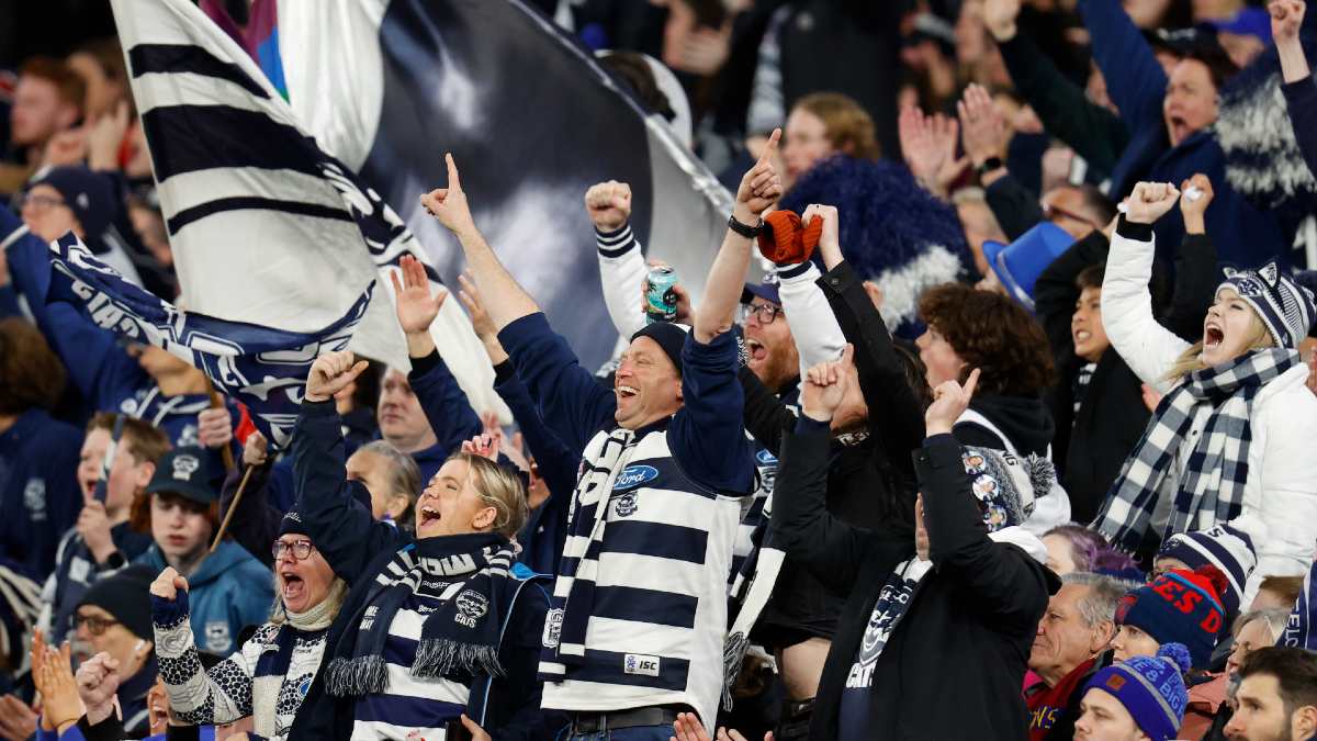 Geelong AFL fans