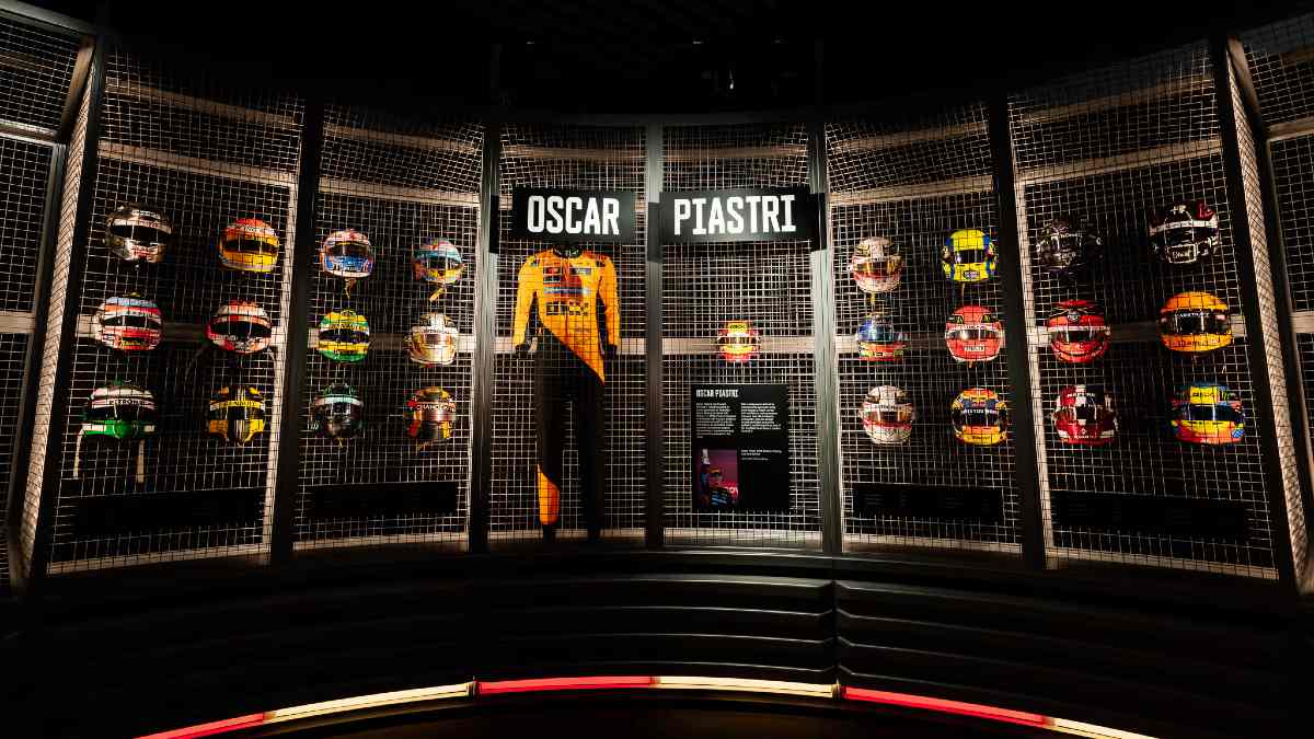 F1 exhibition room on Oscar Piastri