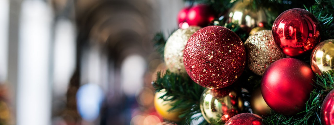 Christmas baubles in Melbourne