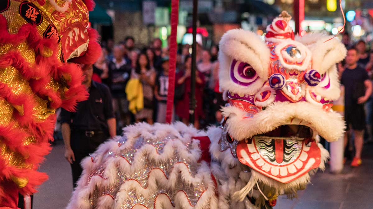 Chinese New Year dragon in Melbourne