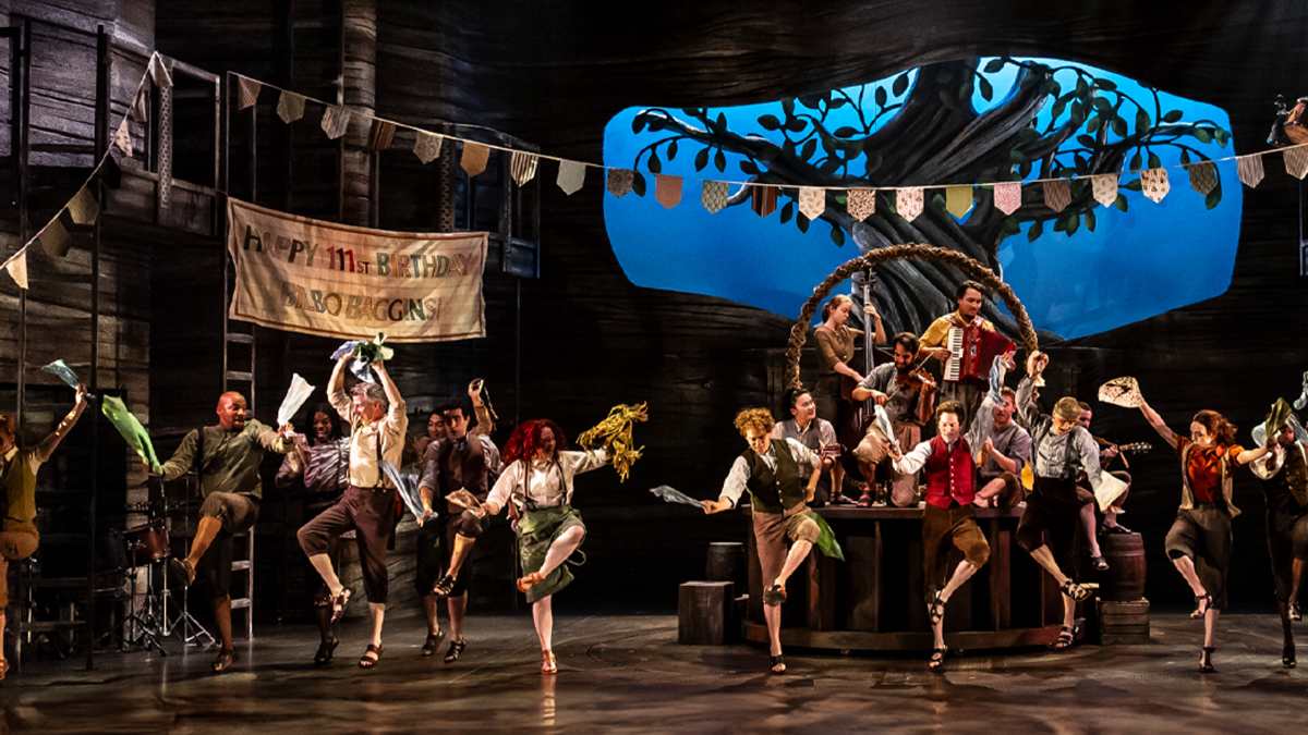 actors on stage in Lord of the Rings A Musical Tale