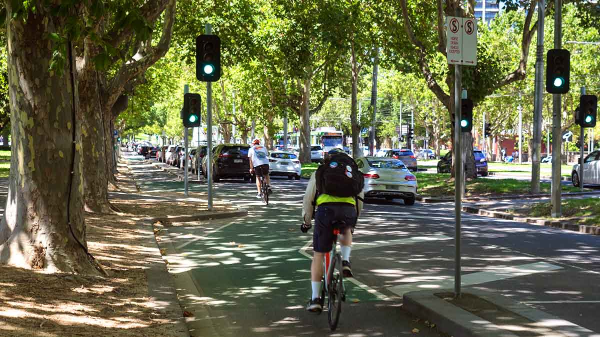 cyclist on road