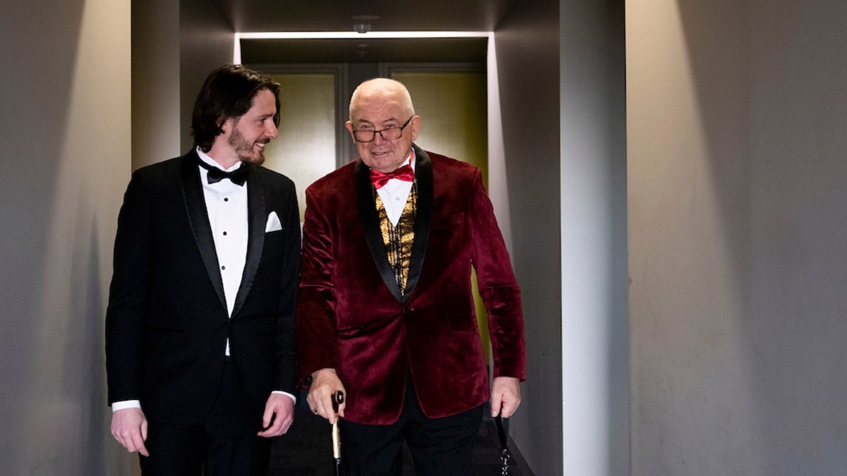 Clynton and Haydn in tuxedos