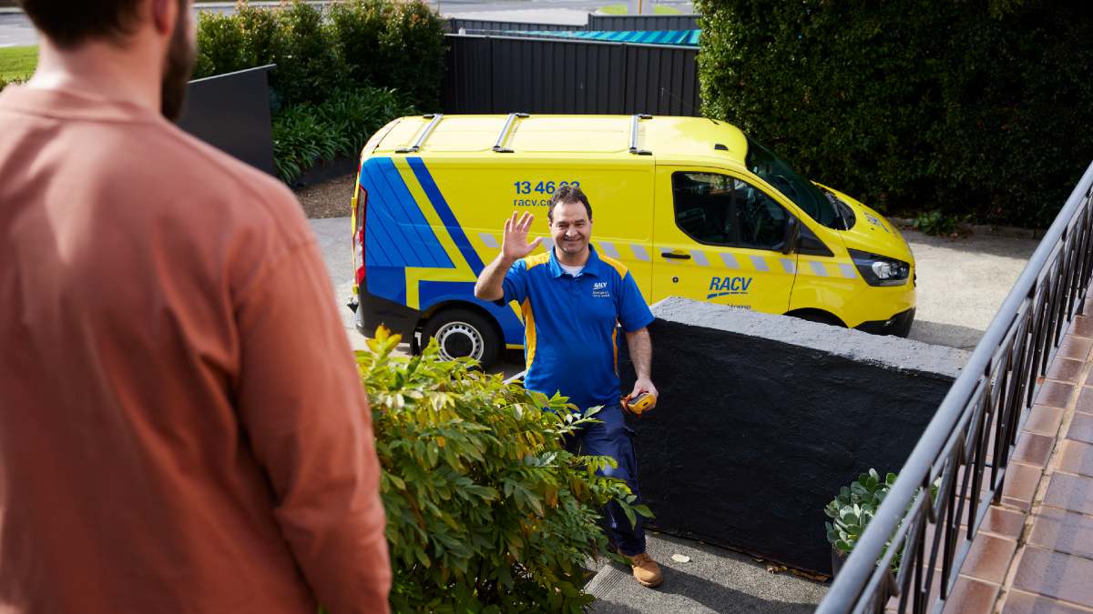 RACV tradie arriving at home