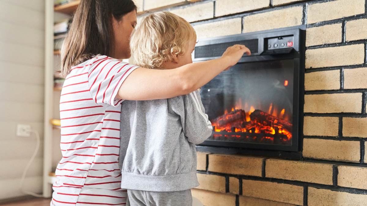 indoor fireplace