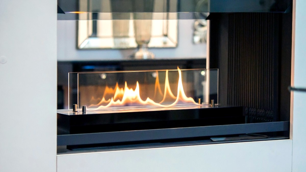indoor fireplace