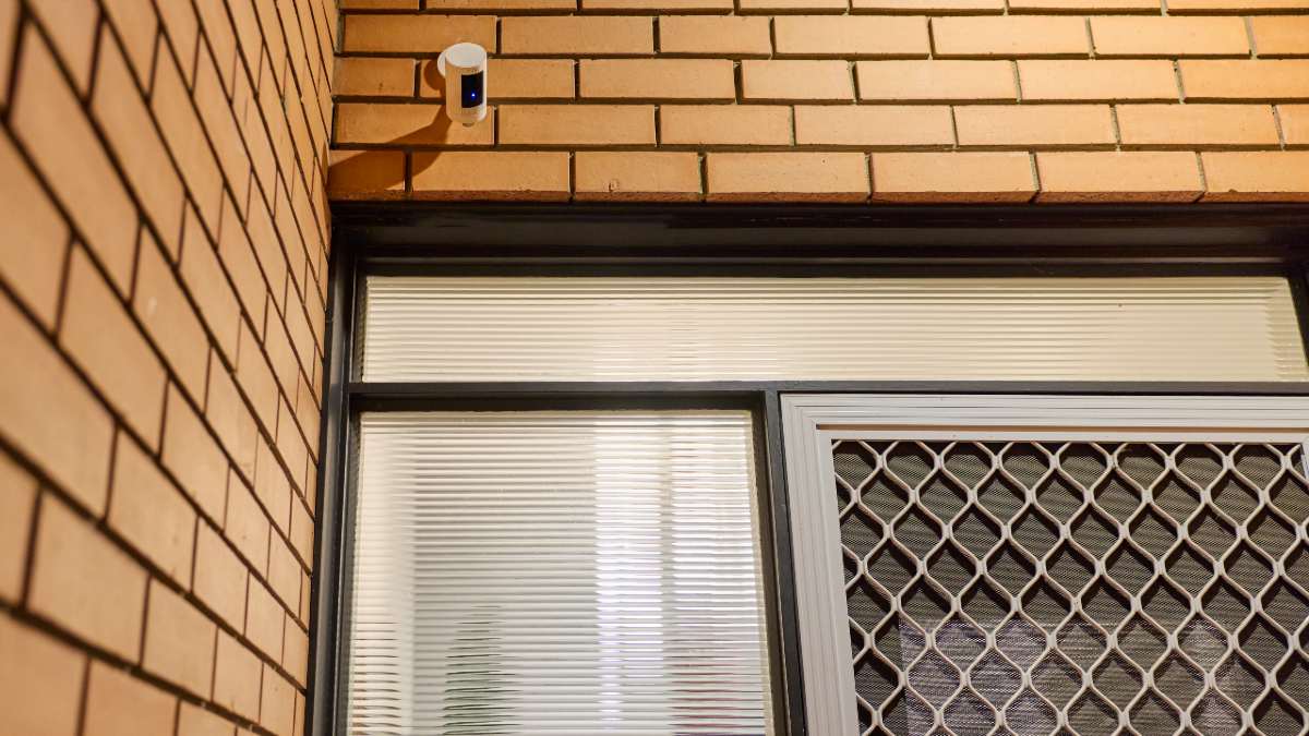 Security camera outside front door