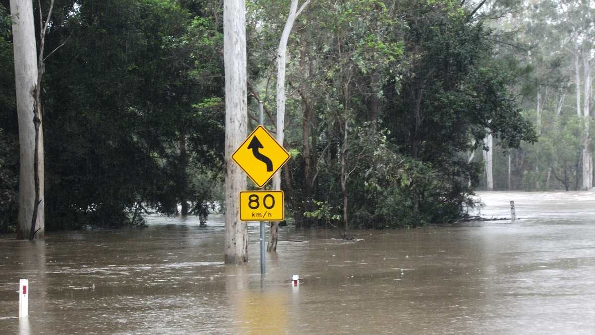 flooded road