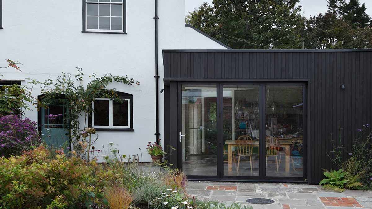 Home with energy efficient windows and doors
