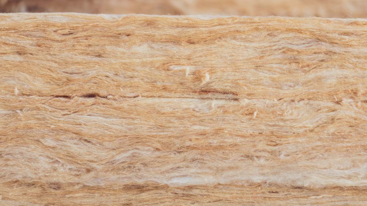close up of insulation material