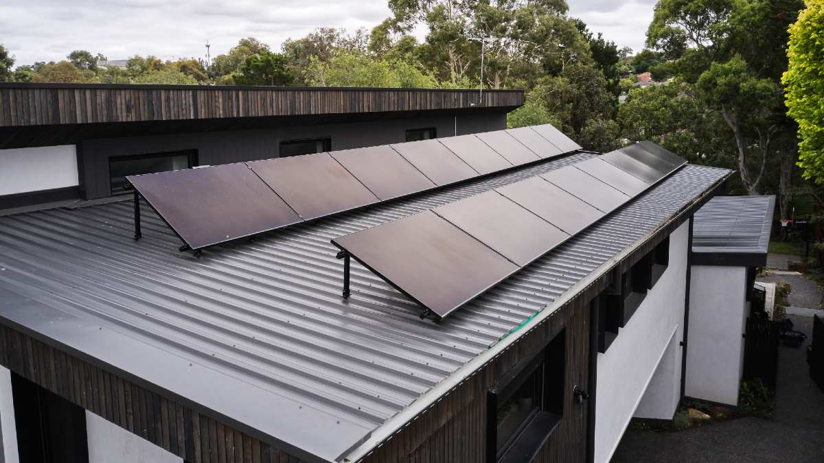 solar panels installed on a rooftop