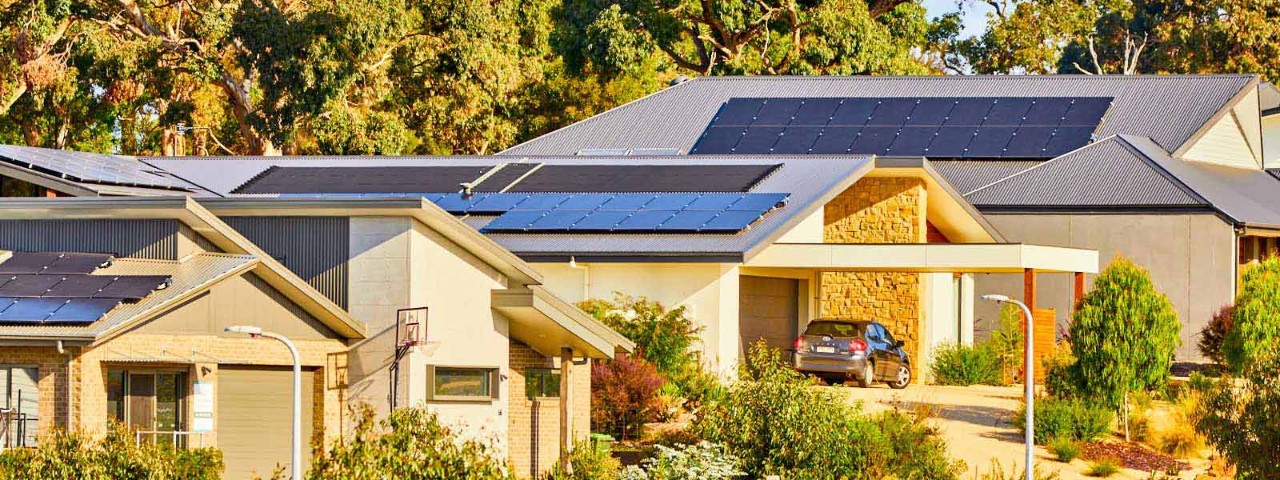 Victorian home with solar panels