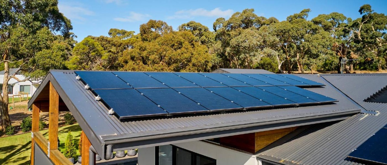 Solar panels Victorian home with solar panels