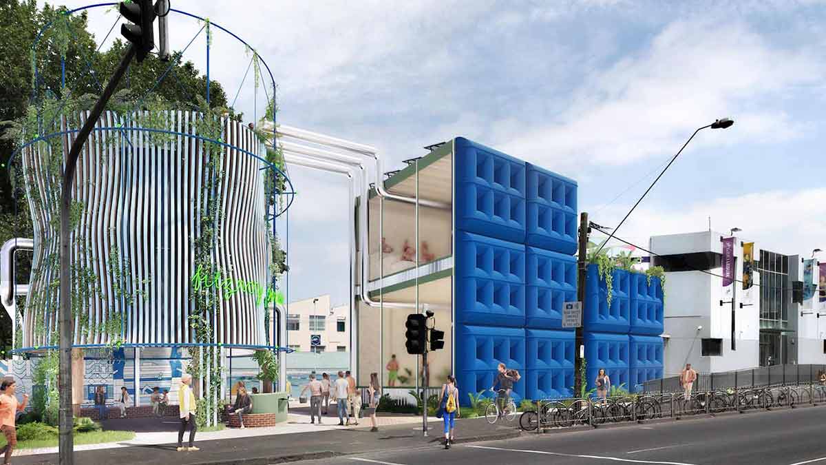 Sustainability in pools concept