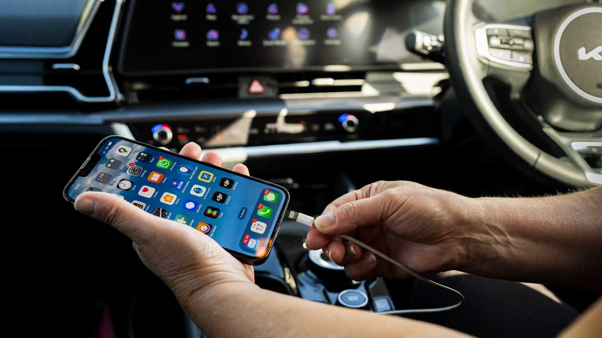 a dash cam front mounted