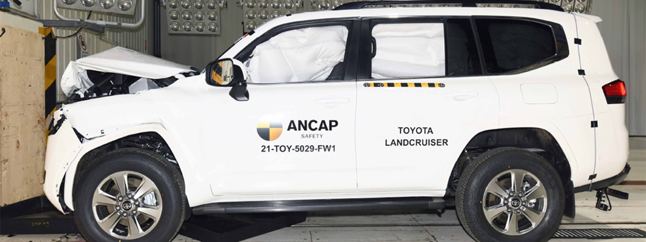 The Toyota LandCruiser 300 Series earned a five-star ANCAP rating.