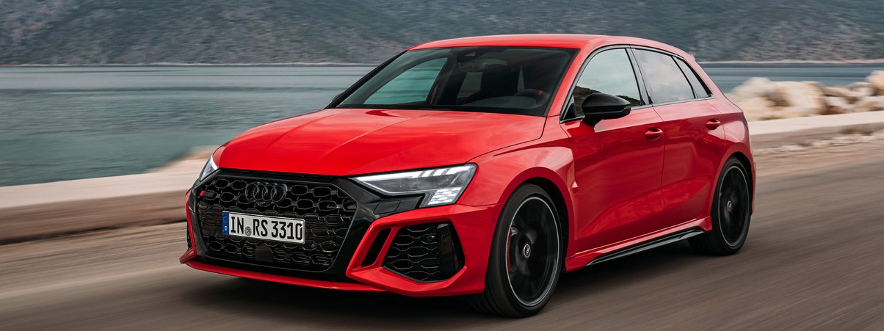 2022 Audi RS 3 Sportback Audi RS3 sports car in action