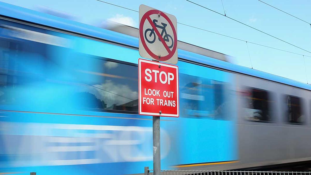 A level crossing in Melbourne