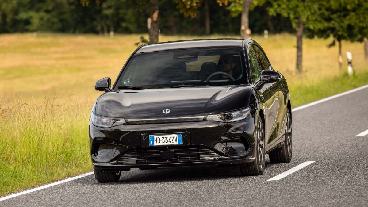 black 2026 Leapmotor B05 driving on road