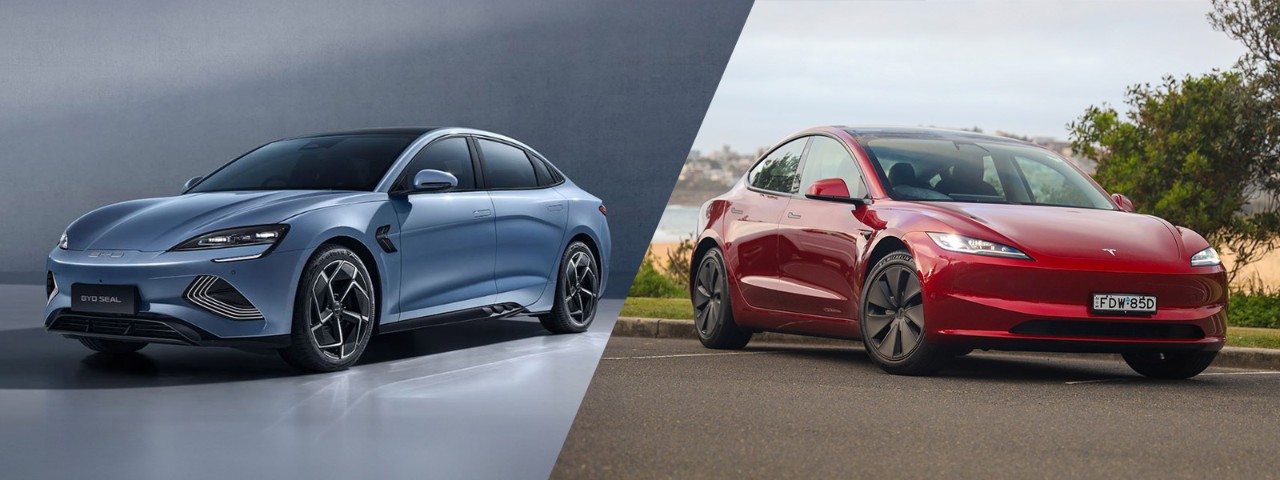BYD Seal versus Tesla Model 3