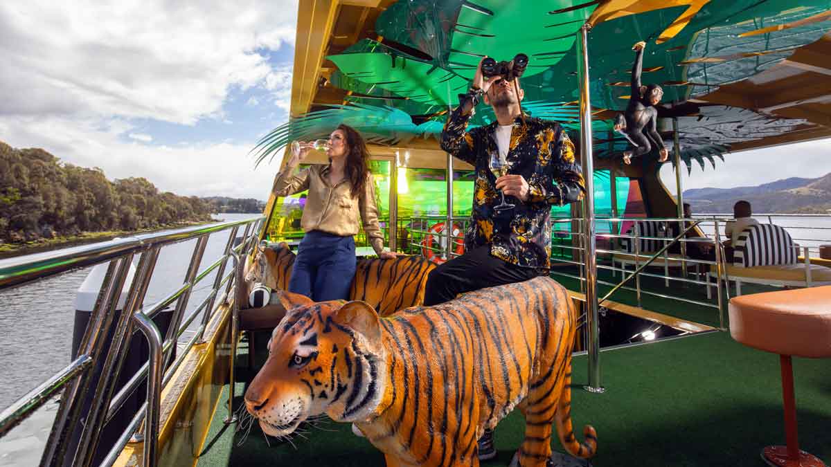 people aboard MONA ferry