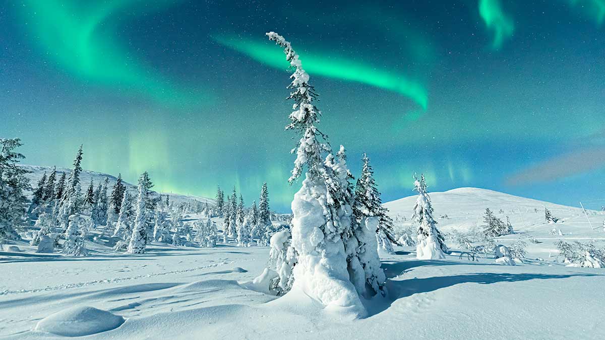 Northern Lights in Lapland, Finland