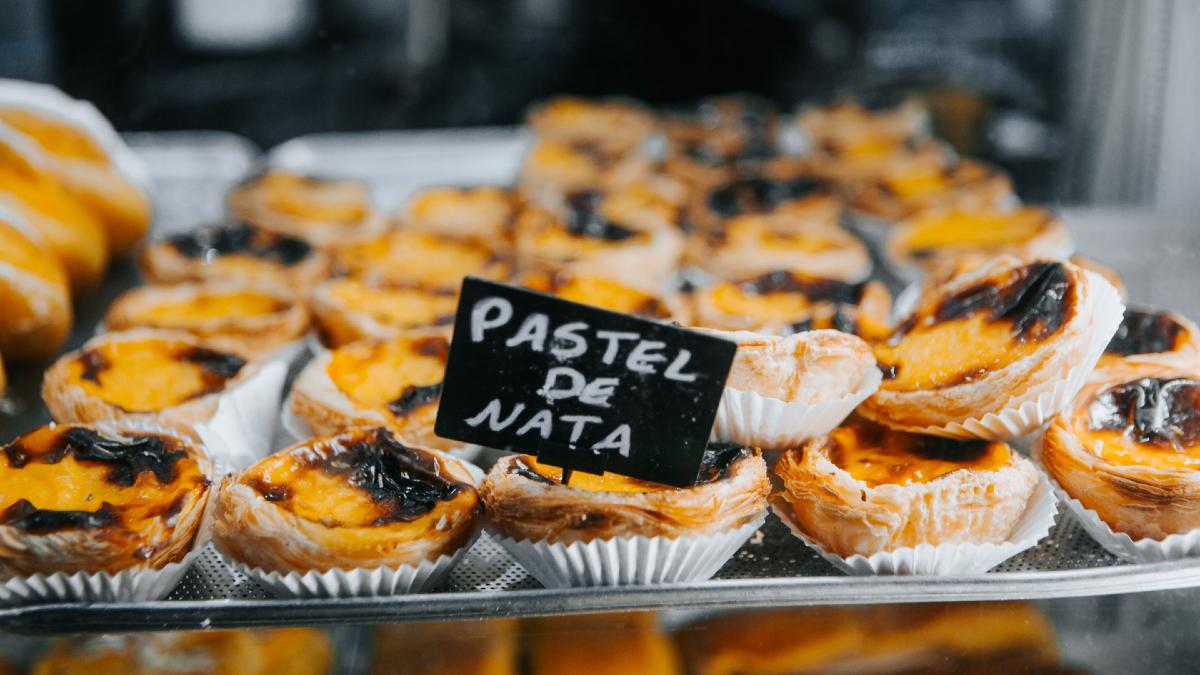 collection of custard tarts