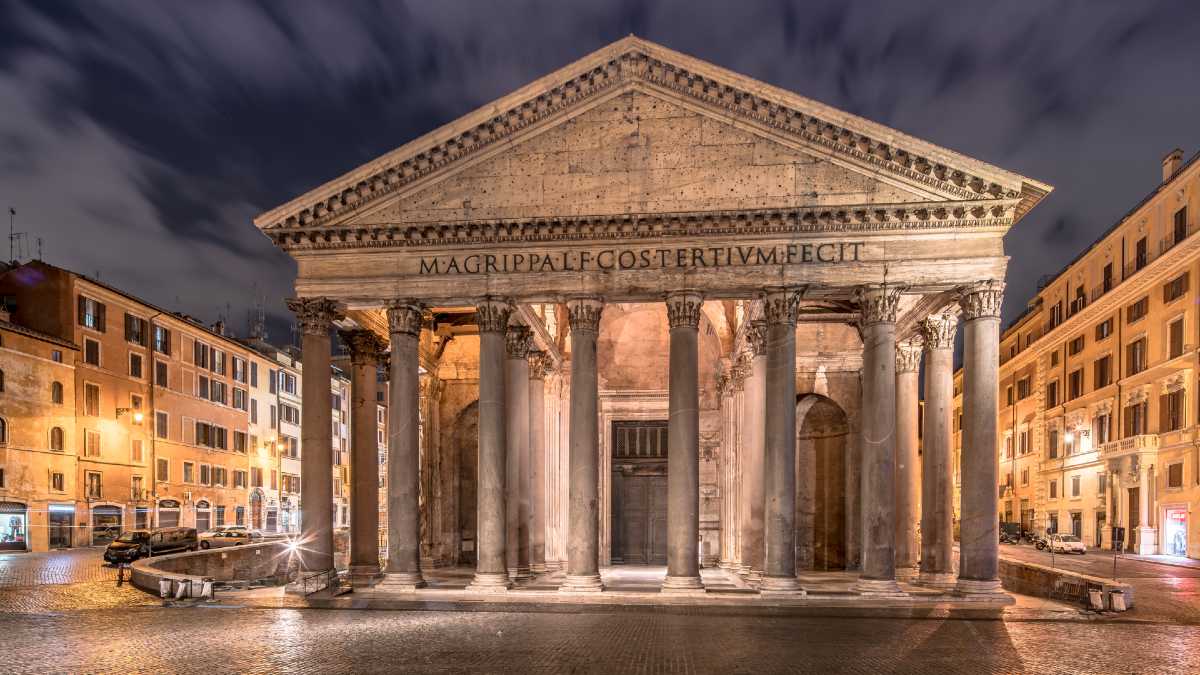 view of the Pantheon in Rome
