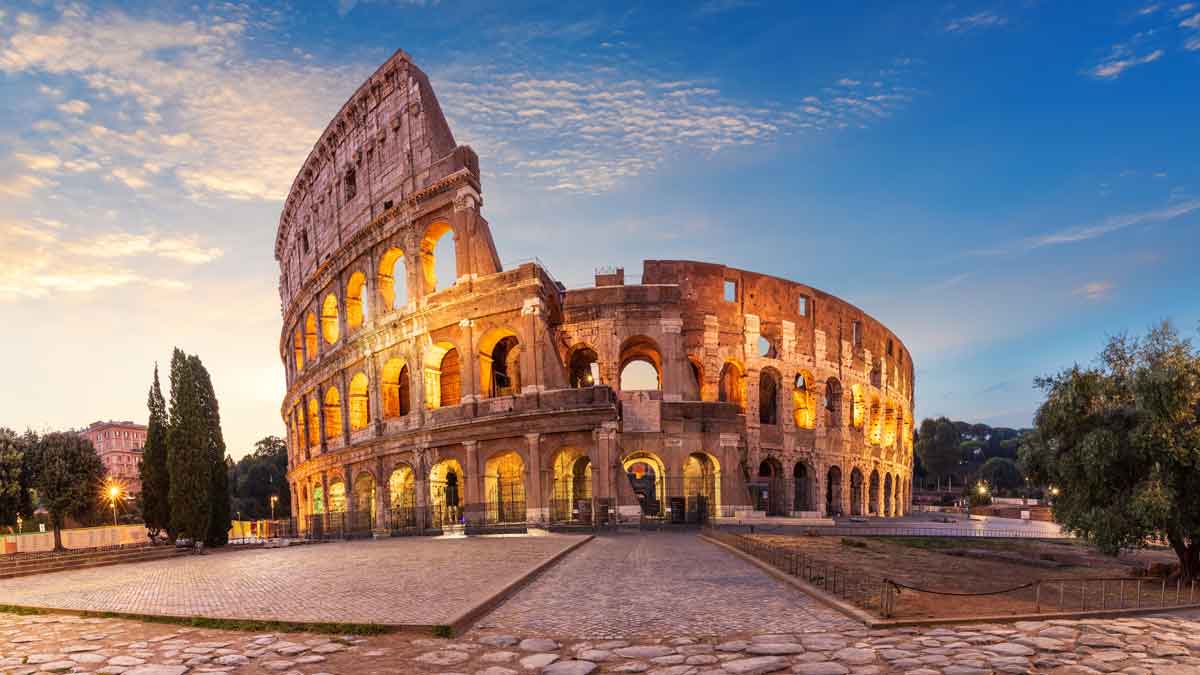 exterior view of Colosseum