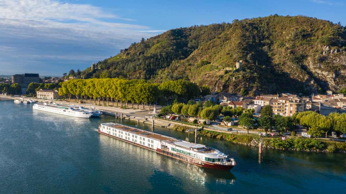 cruise ship on the Rhone River