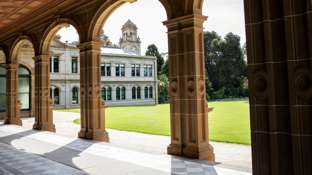 The archways at Werribee Park Mansion