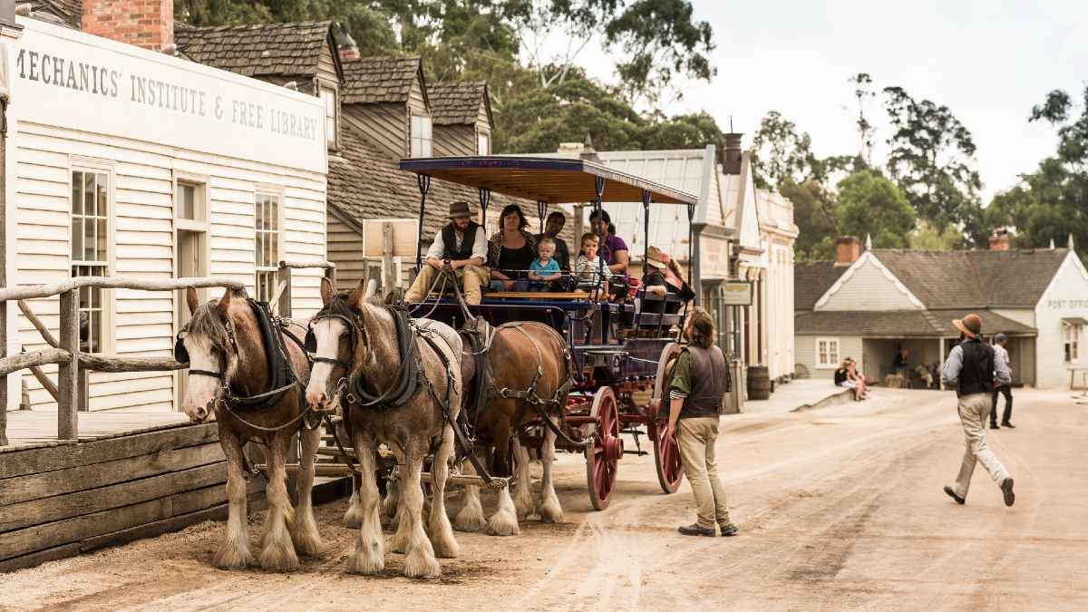 coach ride at Sovereign Hill