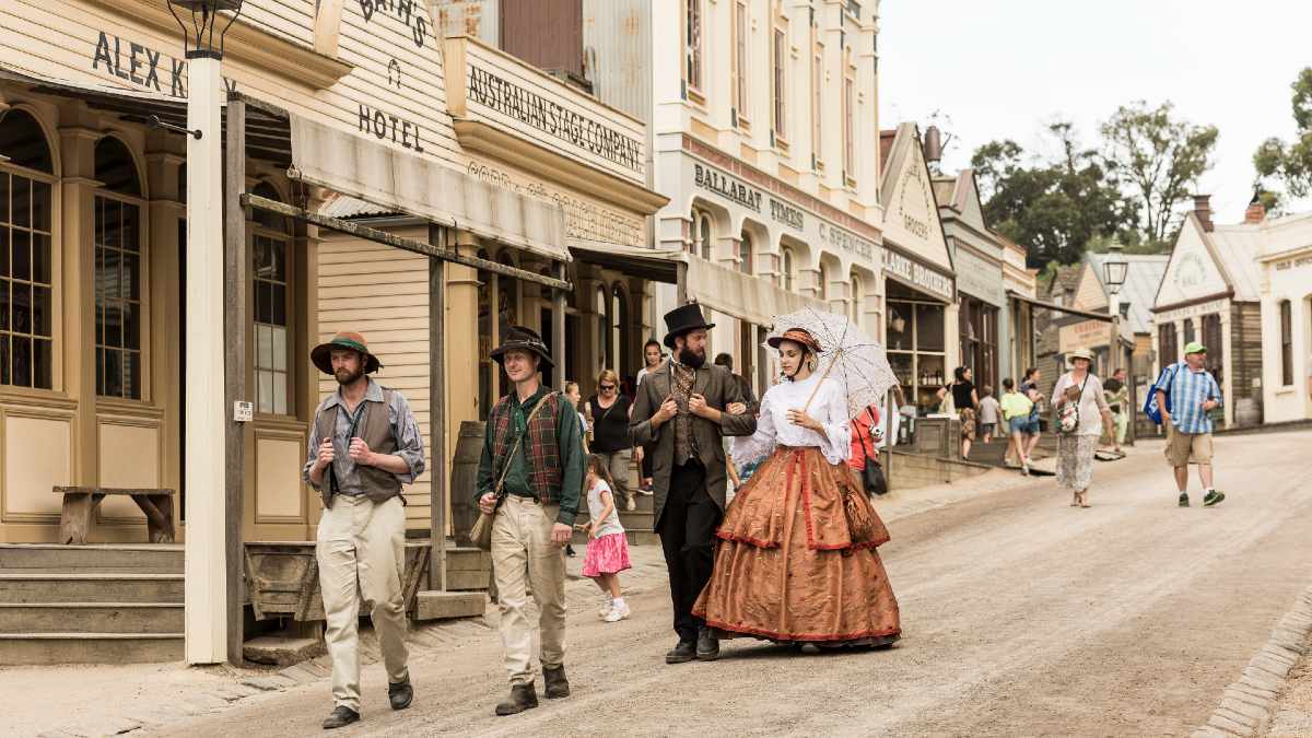 costumed actors in Sovereign Hill