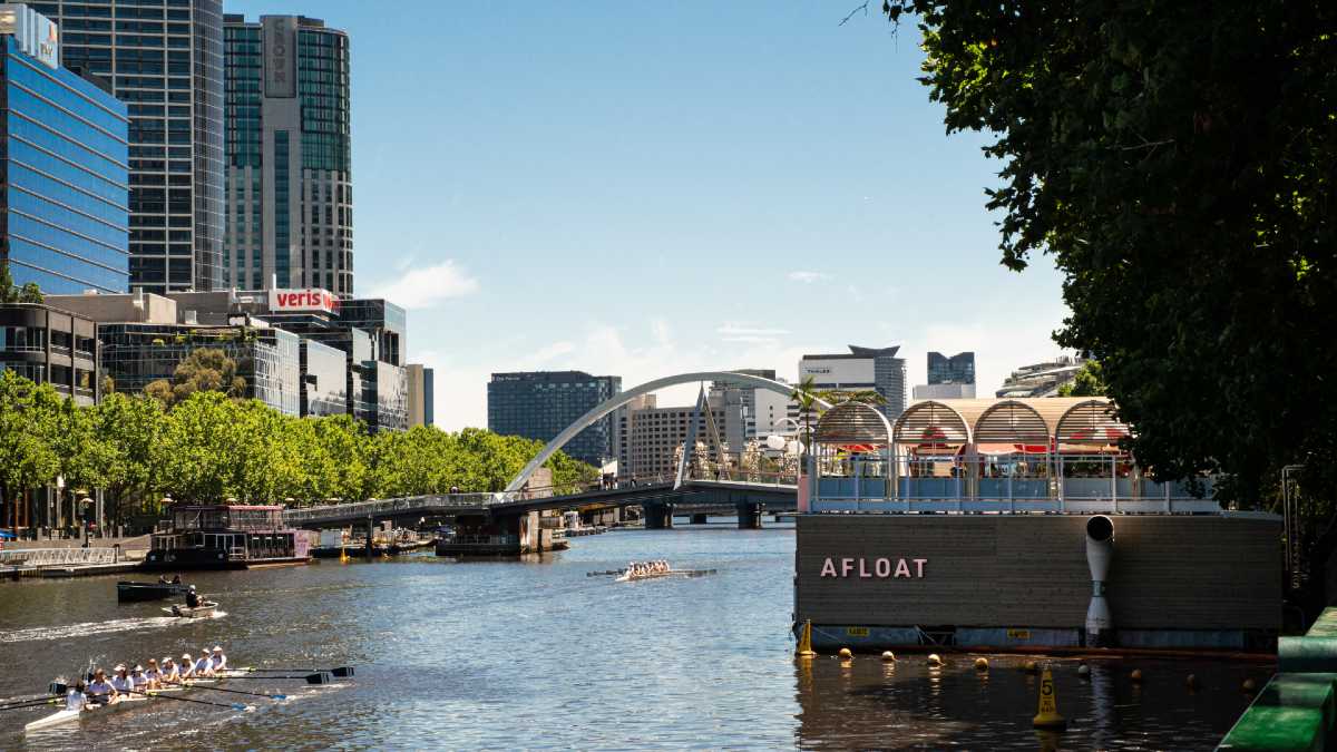 view of the Yarra River from Southbank